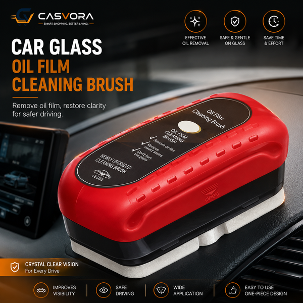 Automotive Oil Film Cleaning Brush | Car Glass Oil Film Remover