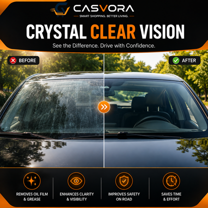 Automotive Oil Film Cleaning Brush | Car Glass Oil Film Remover