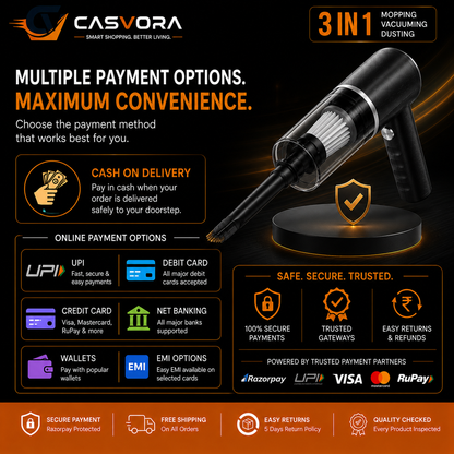 Multifunctional Air Duster Cleaner | Car Vaccum Cleaner